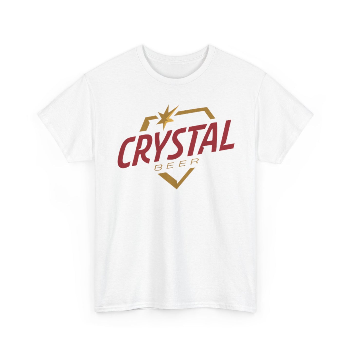Crystal Beer Graphic T Shirt Vintage Unisex Heavy Cotton Tee