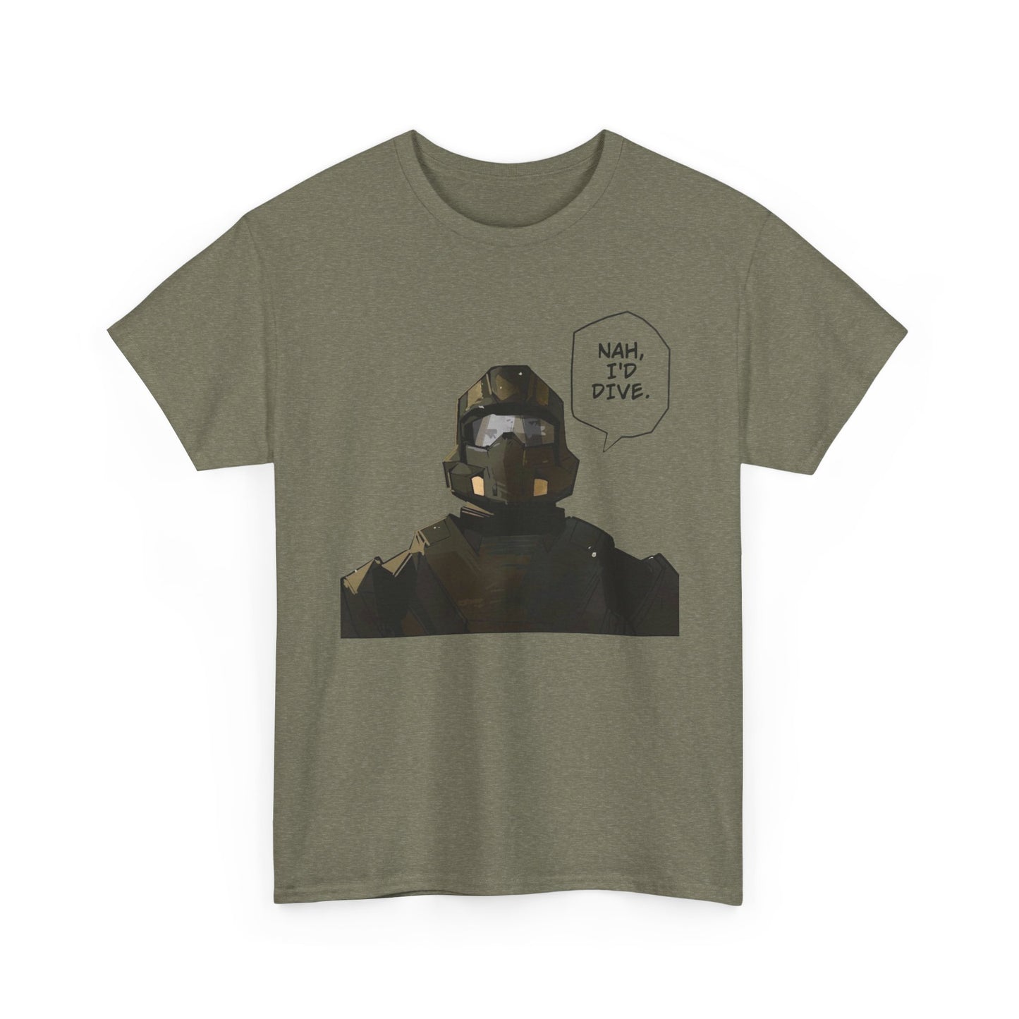 Hell Divers Ill Dive Gaming Graphic T Shirt Unisex Heavy Cotton Tee