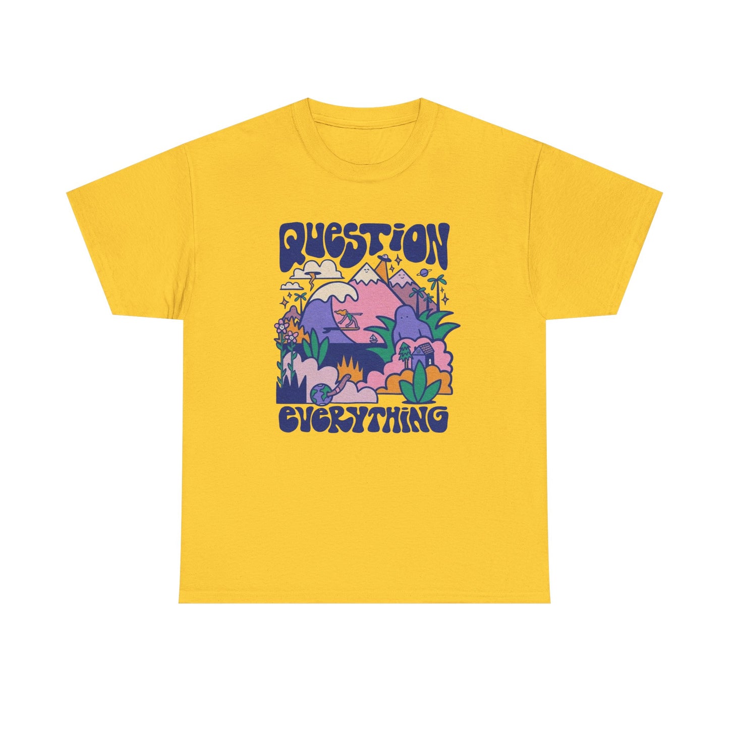 Question Everything Graphic T Shirt NEW ADULT Tee