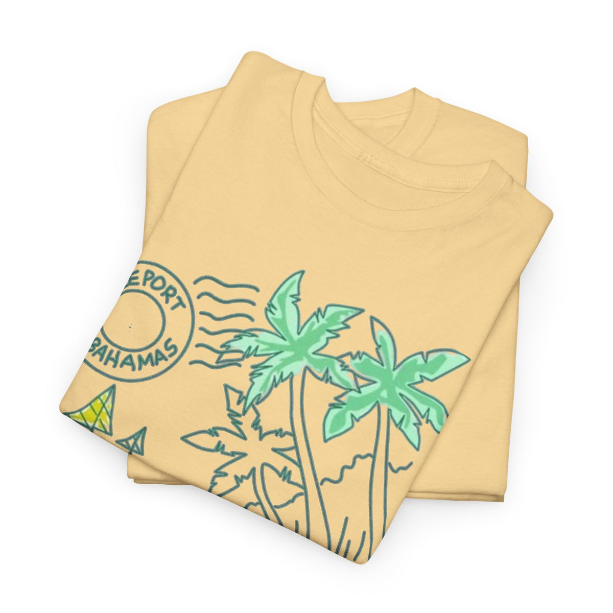 Bahamas Palm Tree Island Graphic T-Shirt Men's Graphic Tee