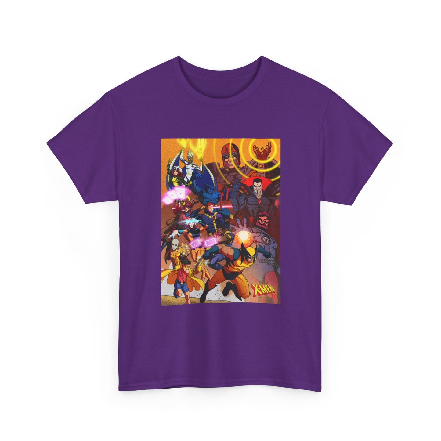Cartoon Graphic Tee Xmen Comic Book Retro Vintage Tee Unisex Heavy Cotton Tee