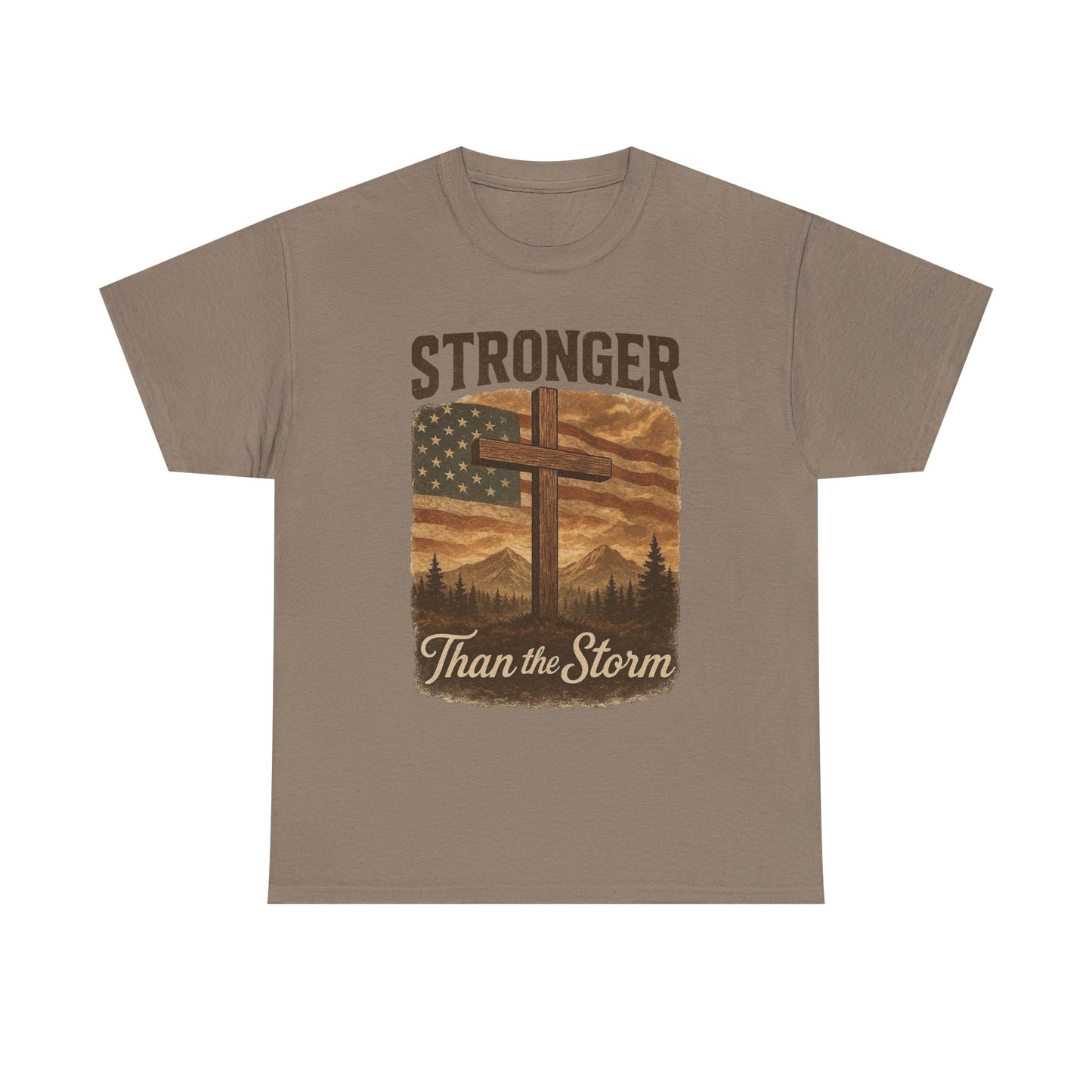 Stronger Than The Storm Graphic T Shirt Adult New Tee