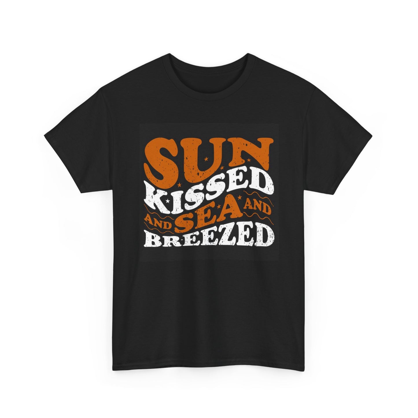 Sun Kissed And Sea Breezed Graphic T Shirt Summer Beach Unisex Heavy Cotton Tee