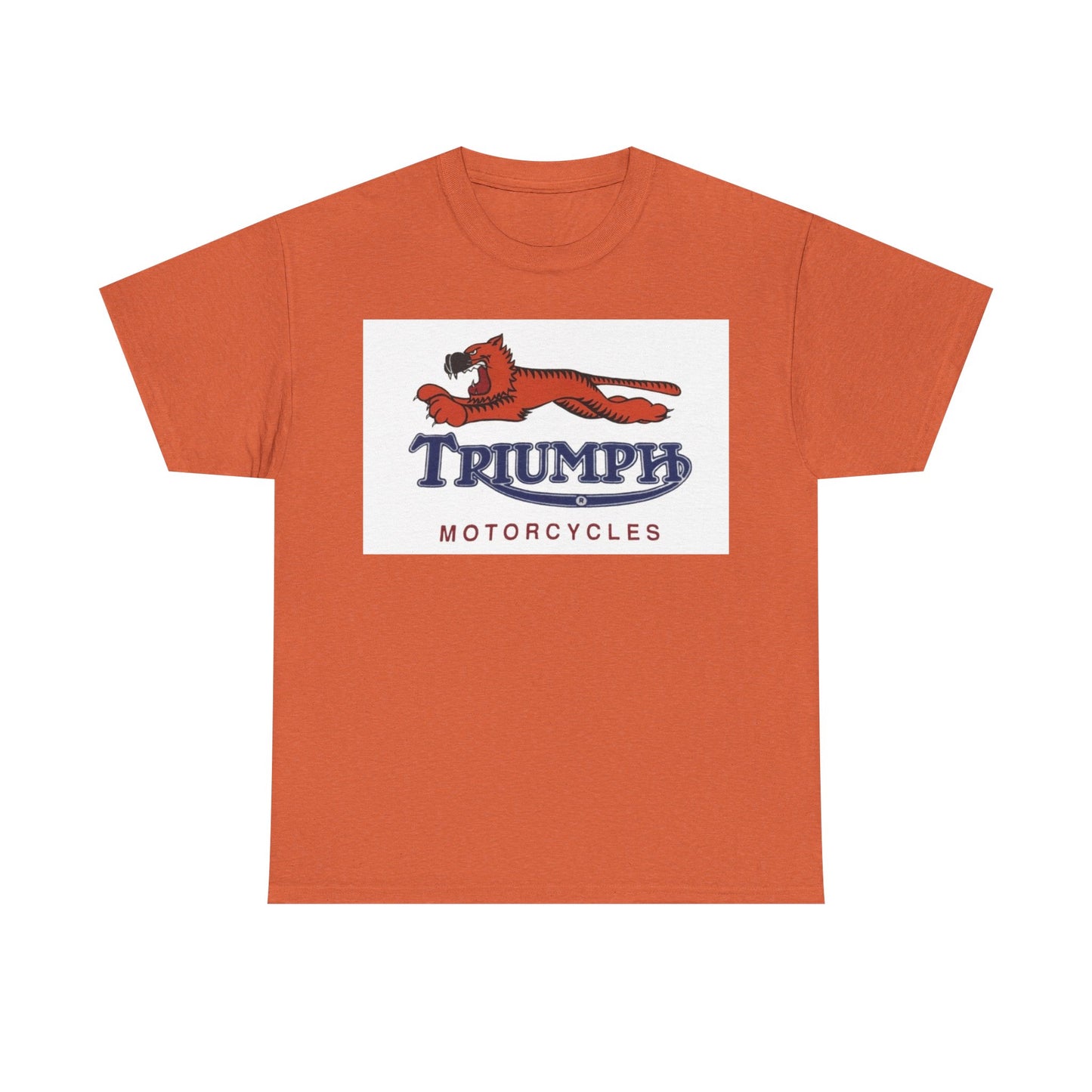 Triumph T-shirt vintage motorcycles nostalgia Tiger Unisex Heavy Cotton Tee