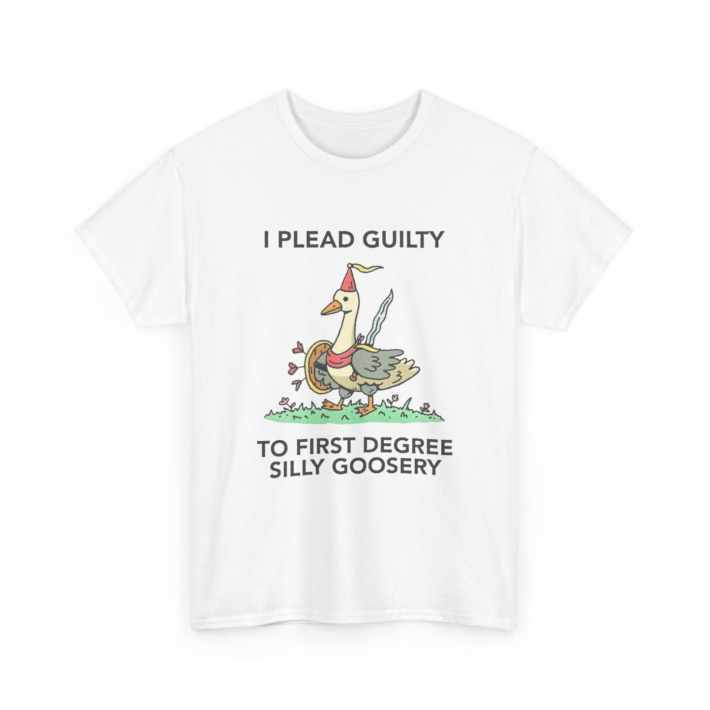 I Plead Guilty Silly Funny Graphic T Shirt Unisex Heavy Cotton Tee