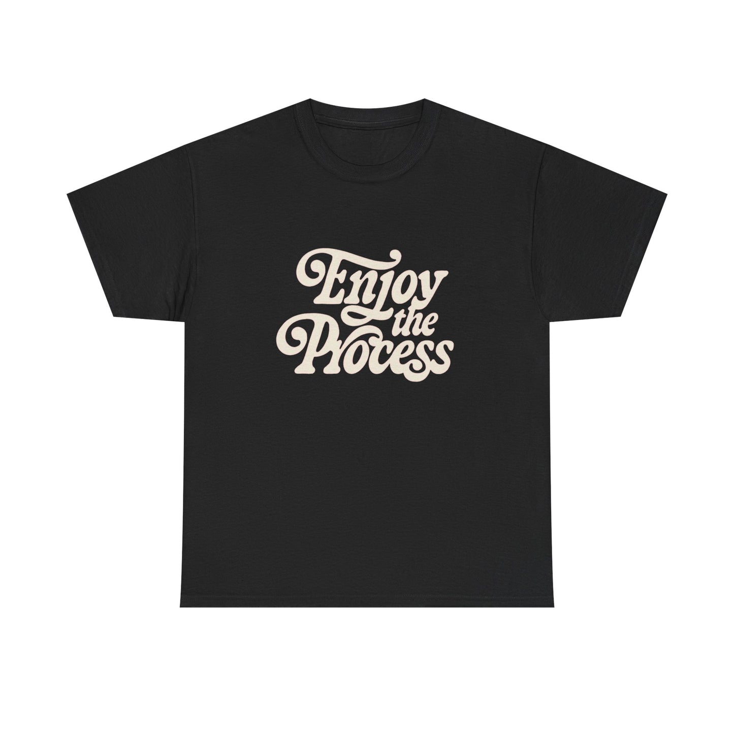 Enjoy The Process Graphic T Shirt Unisex Heavy Cotton Tee Gift Vintage