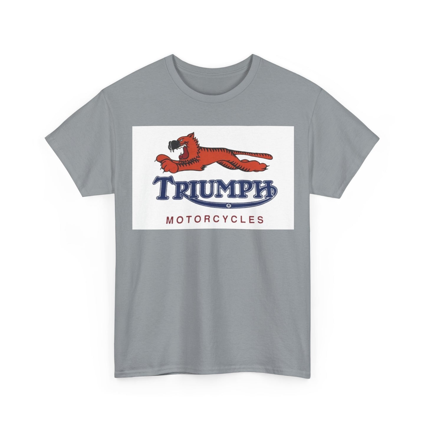 Triumph T-shirt vintage motorcycles nostalgia Tiger Unisex Heavy Cotton Tee