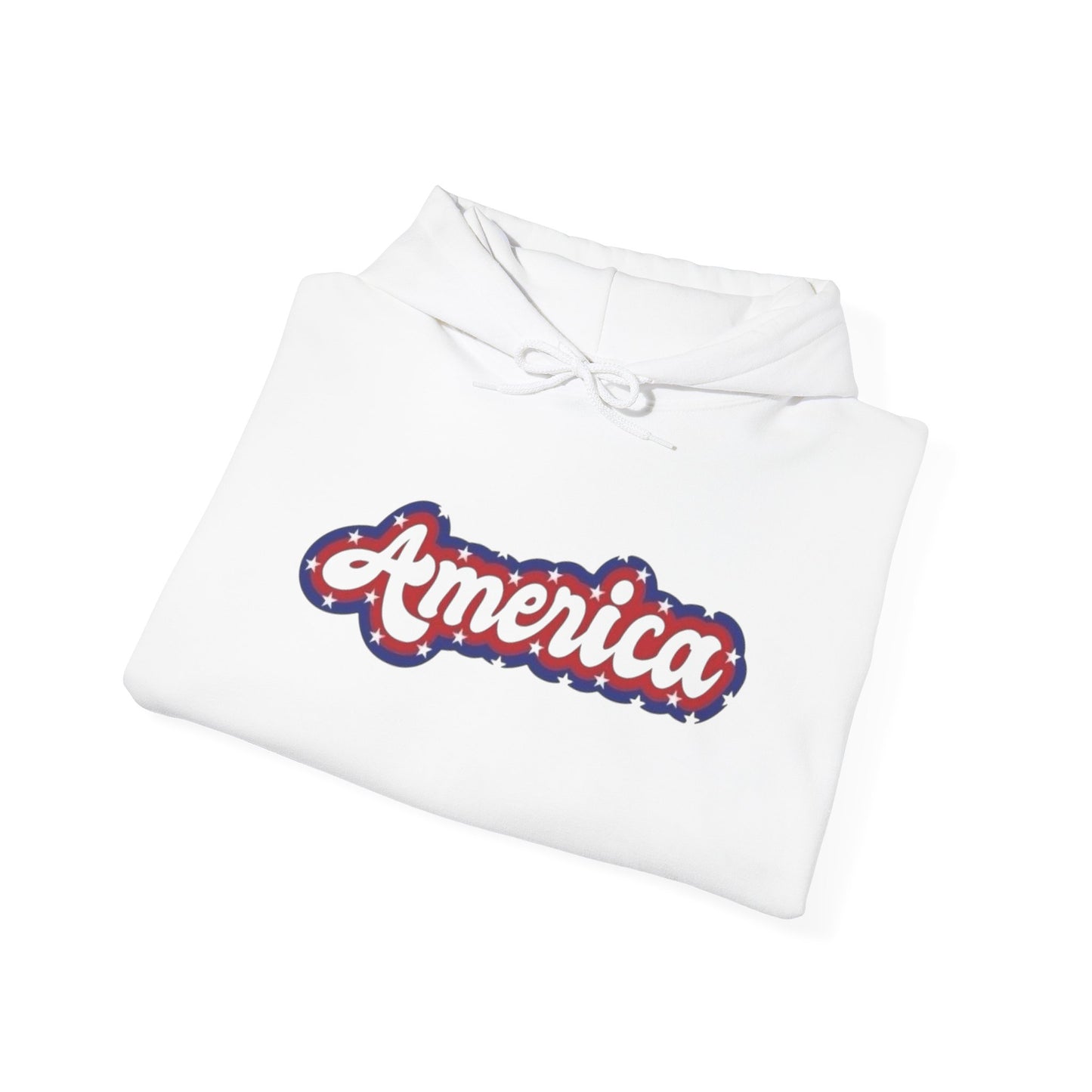 America Flag Retro USA Graphic Hoodie Unisex Heavy Blend™ Hooded Sweatshirt