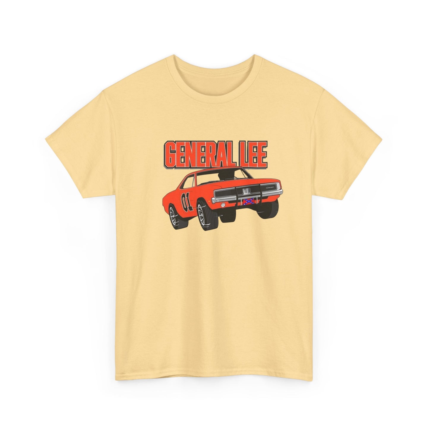 General Lee Charger Vintage Graphic T Shirt NEW ADULT