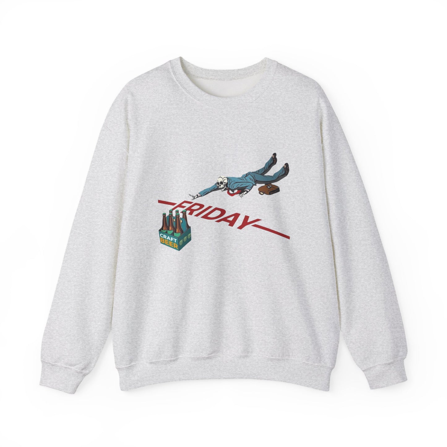 Friday Beers Funny Sweater NEW Unisex Heavy Blend™ Crewneck Sweatshirt