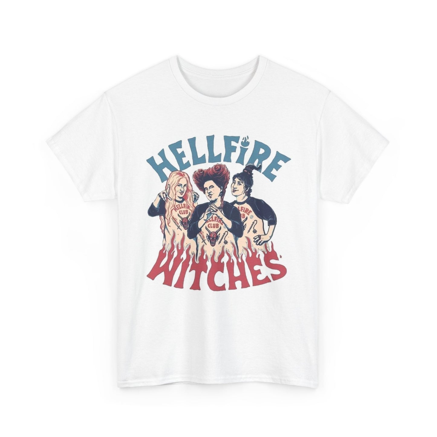 Hocus Pocus Graphic T Shirt Vintage Witches Unisex Heavy Cotton Tee