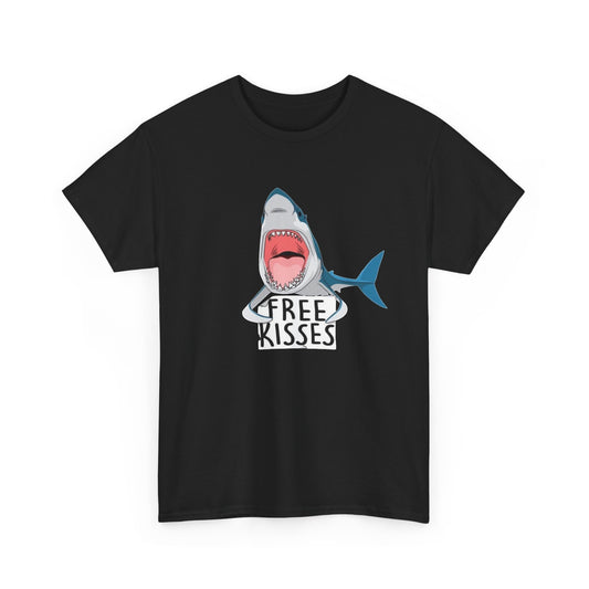 Shark Free Kisses Graphic T-Shirt Men's Tee