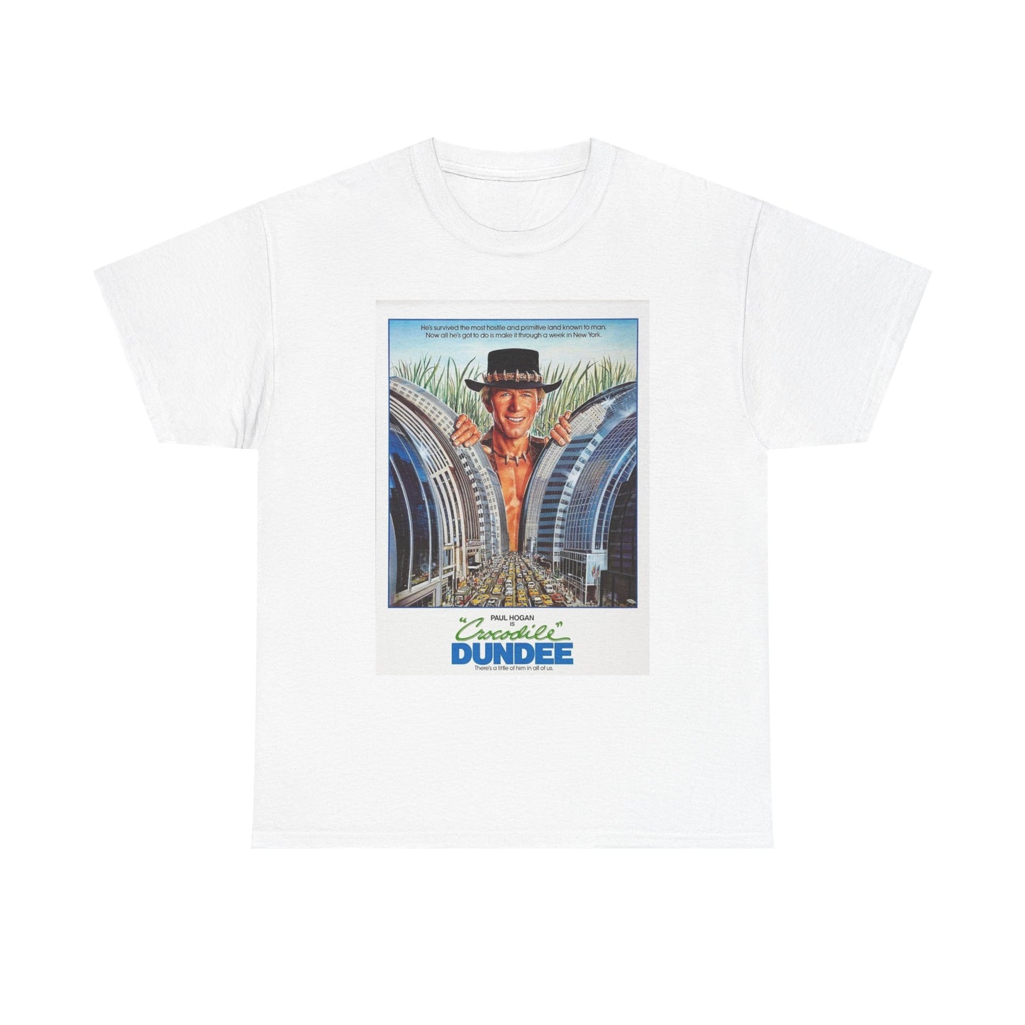 Crocodile Dundee Graphic T Shirt Vintage Movie Poster Unisex Heavy Cotton Tee