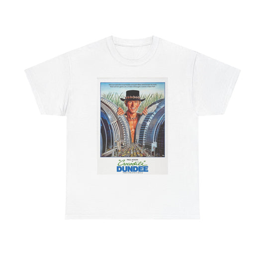Crocodile Dundee Graphic T Shirt Vintage Movie Poster Unisex Heavy Cotton Tee