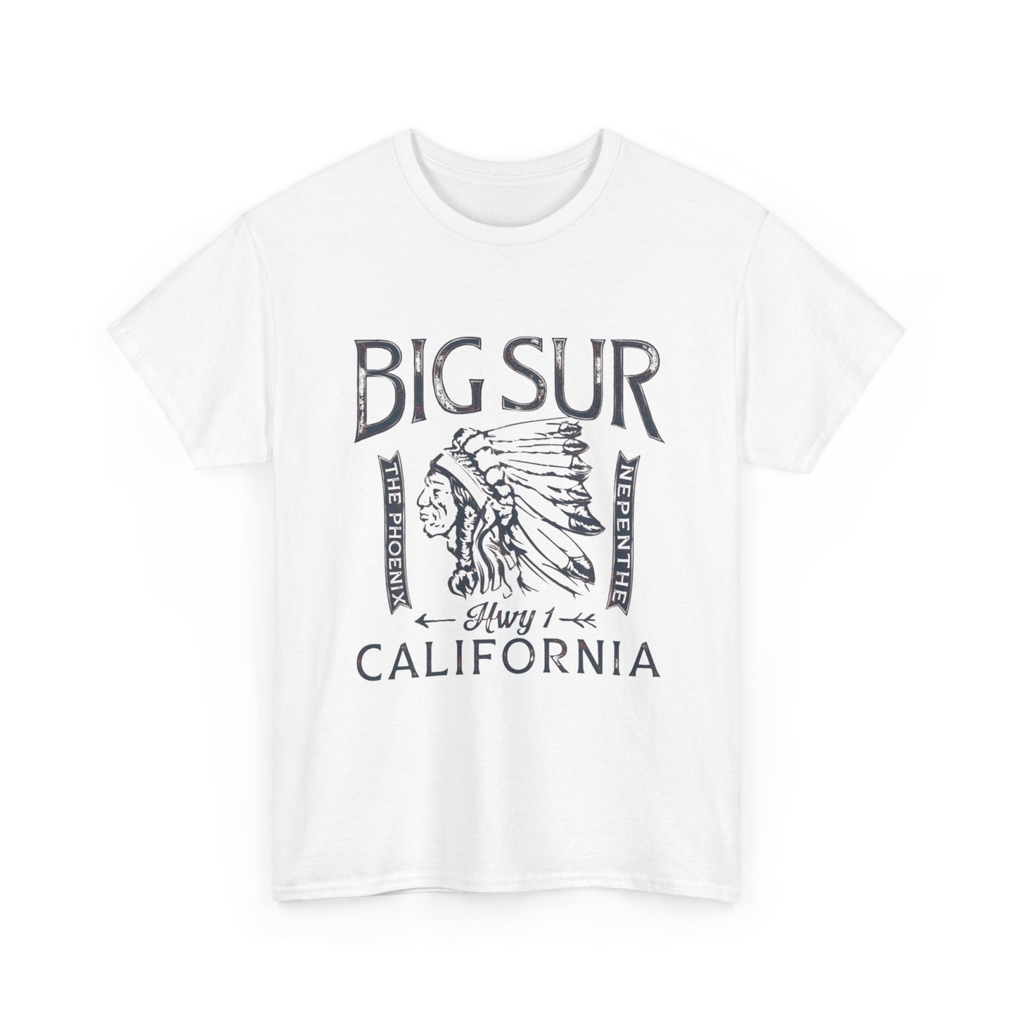 Big Sur California Graphic T Shirt Unisex Heavy Cotton Tee