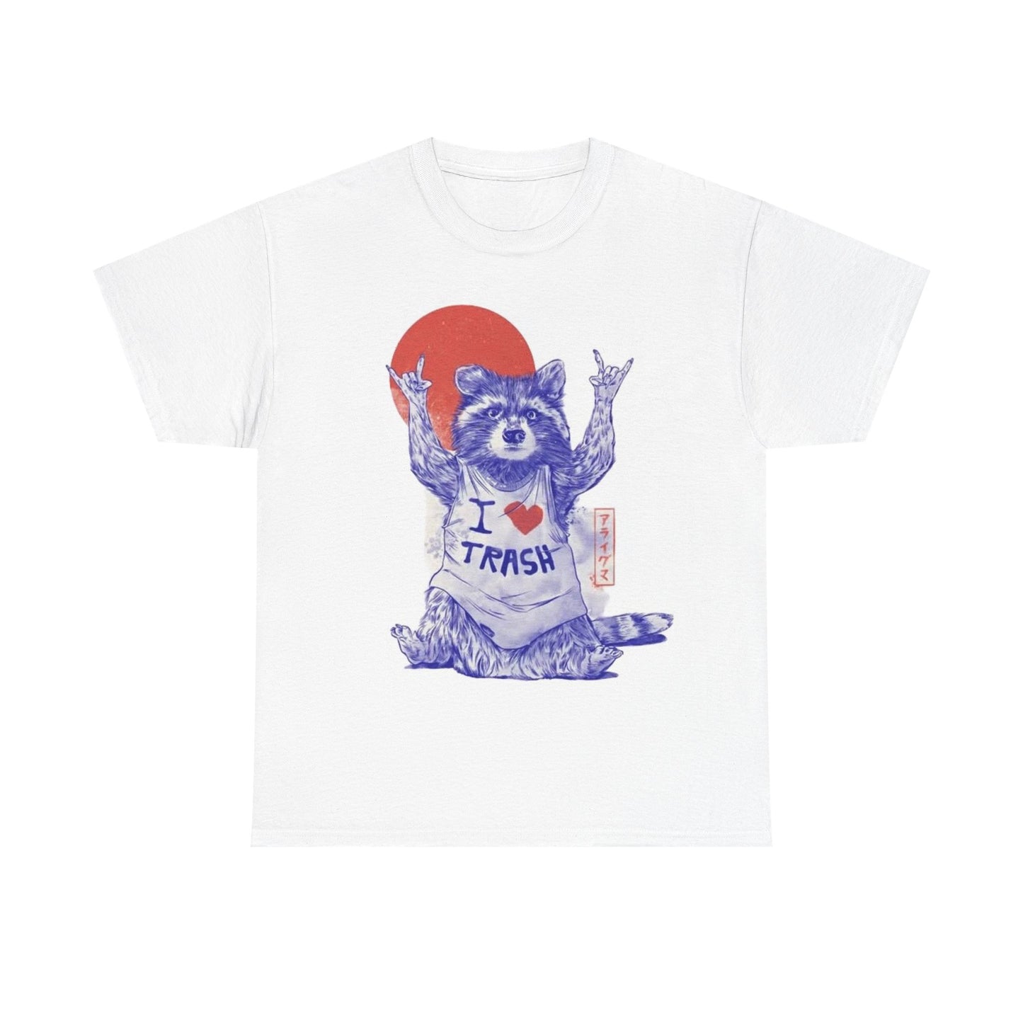 Trash panda T-shirt metal vintage raccoon funny gift Unisex Heavy Cotton Tee