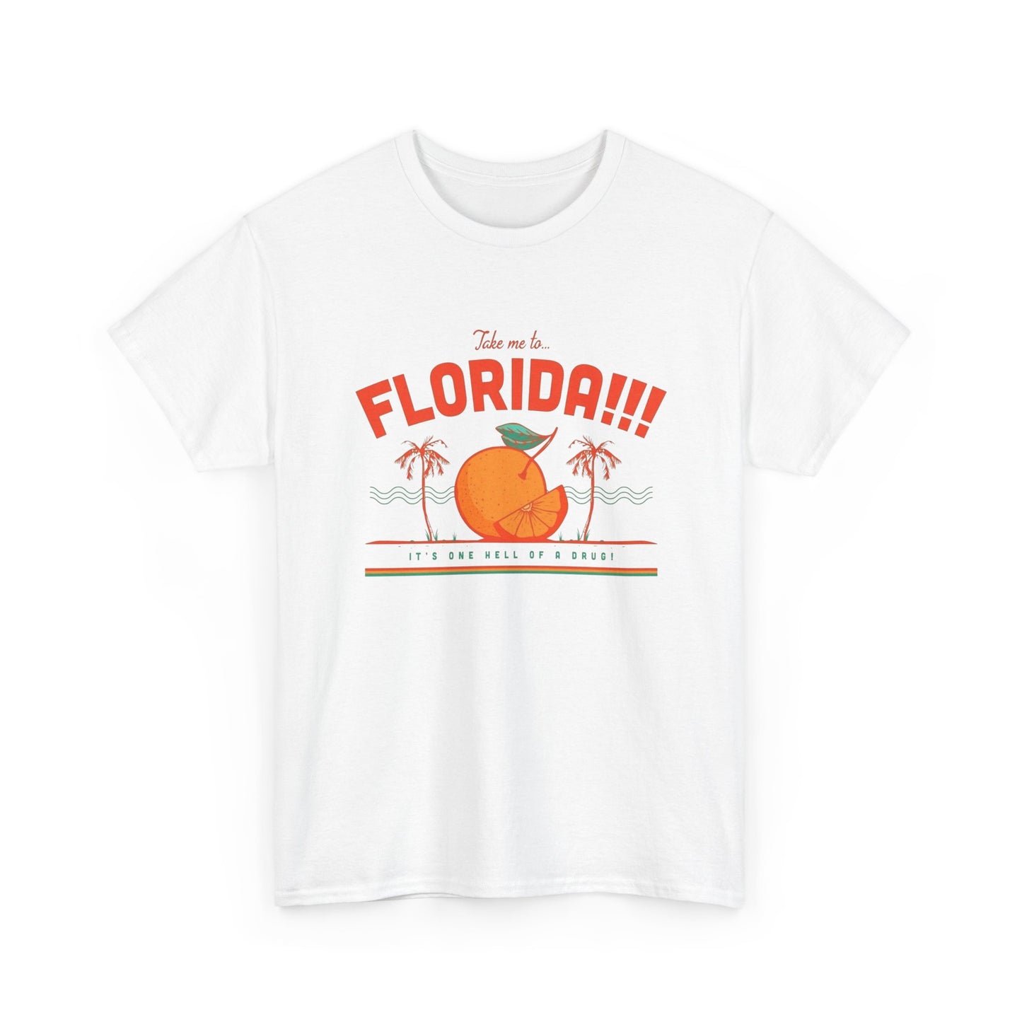 Take Me To Florida Funny Graphic T Shirt NEW Unisex Heavy Cotton Tee