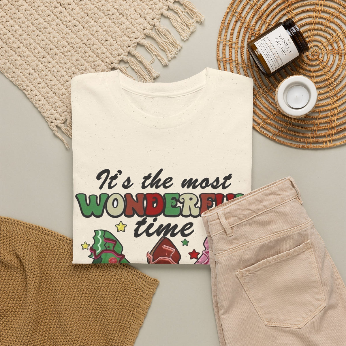 Christmas Tree Trio “Most Wonderful Time of the Year” T-Shirt Men's Graphic Tee