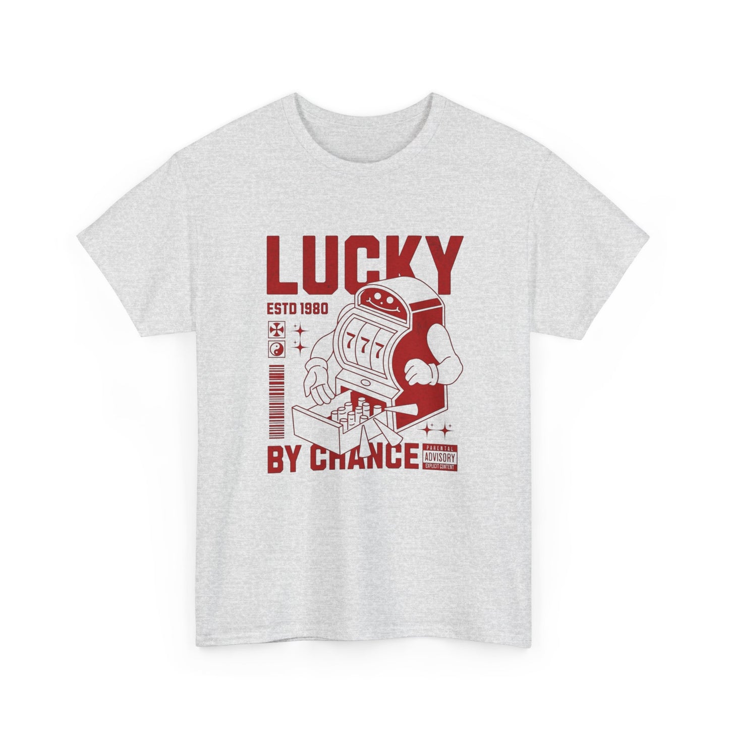 Lucky By Chance Graphic T Shirt Unisex Heavy Cotton Tee