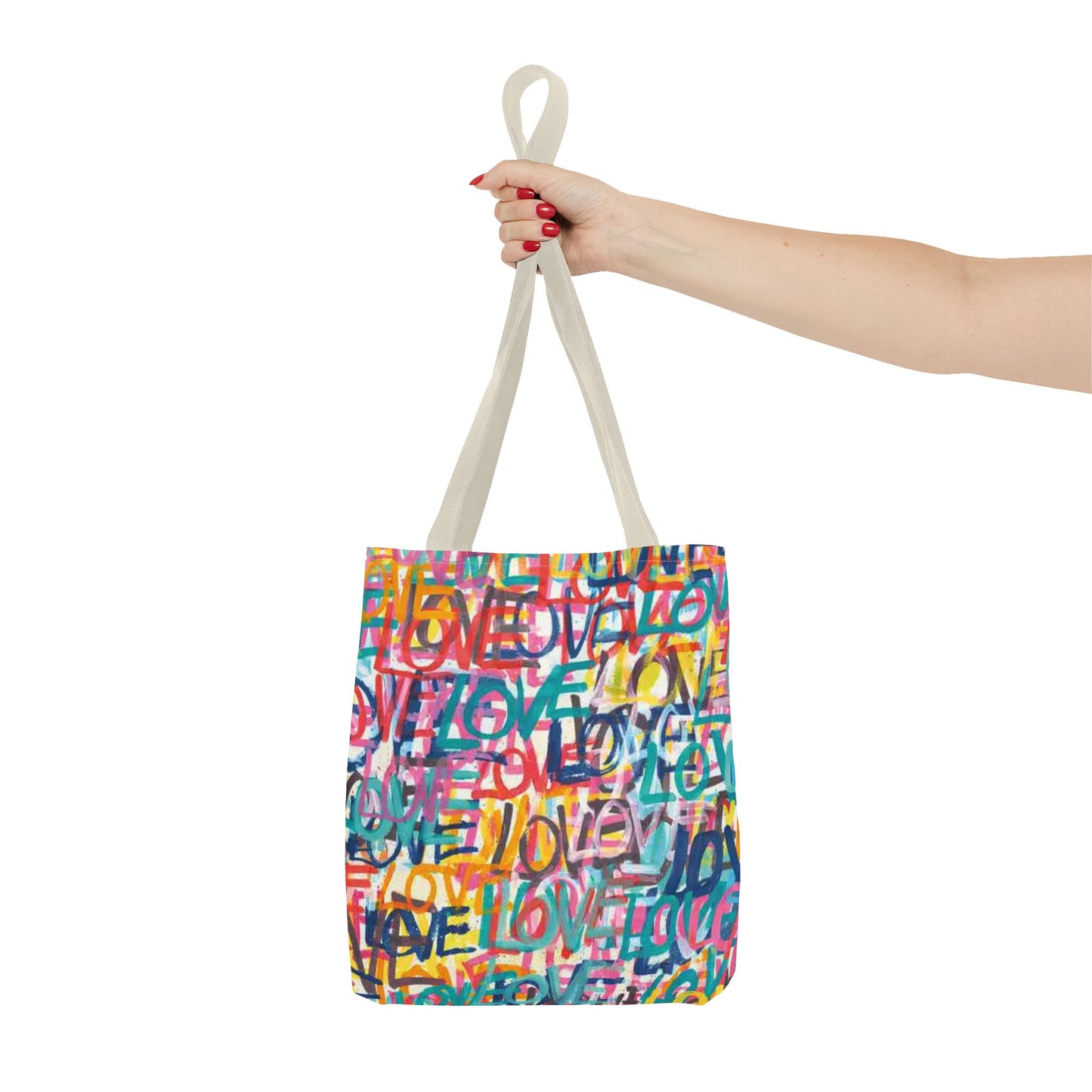 LOVE Multi Color BRAND NEW Modern Purse - Pocketbook - Travel Tote Bag (AOP)