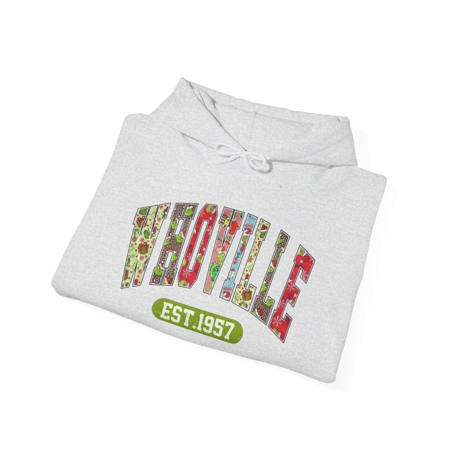 Whoville The Grinch Christmas Graphic Hoodie Heavy Blend™ Hooded Sweatshirt