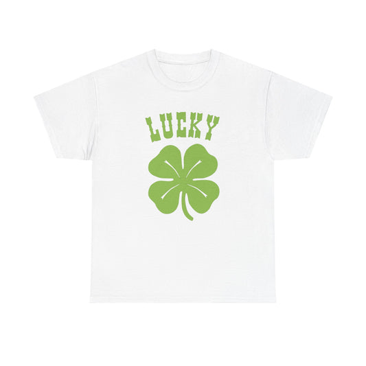 Lucky Graphic T Shirt NEW ADULT Unisex Heavy Cotton Tee
