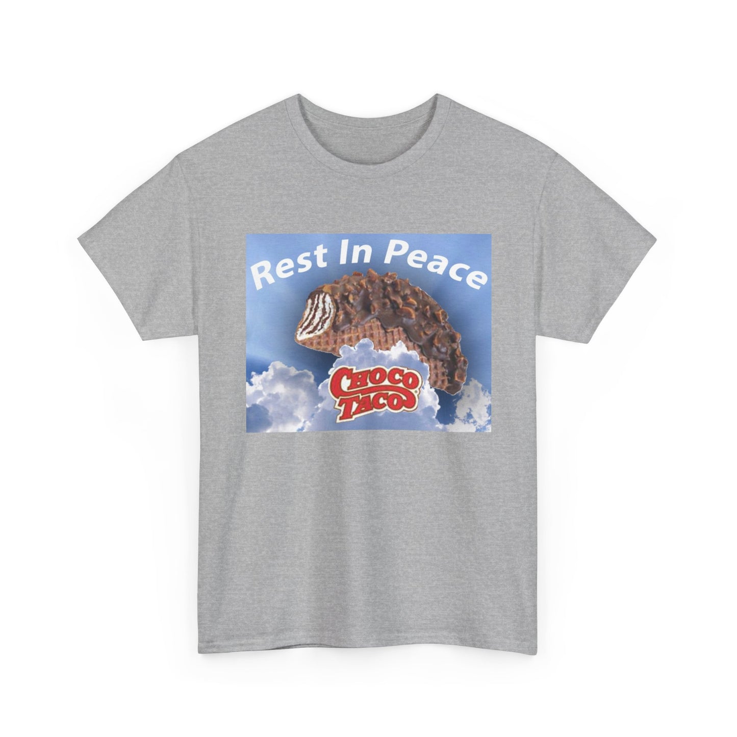 Choco Taco Shirt Funny RIP Ice cream Nostalgic 90s Unisex Heavy Cotton Tee