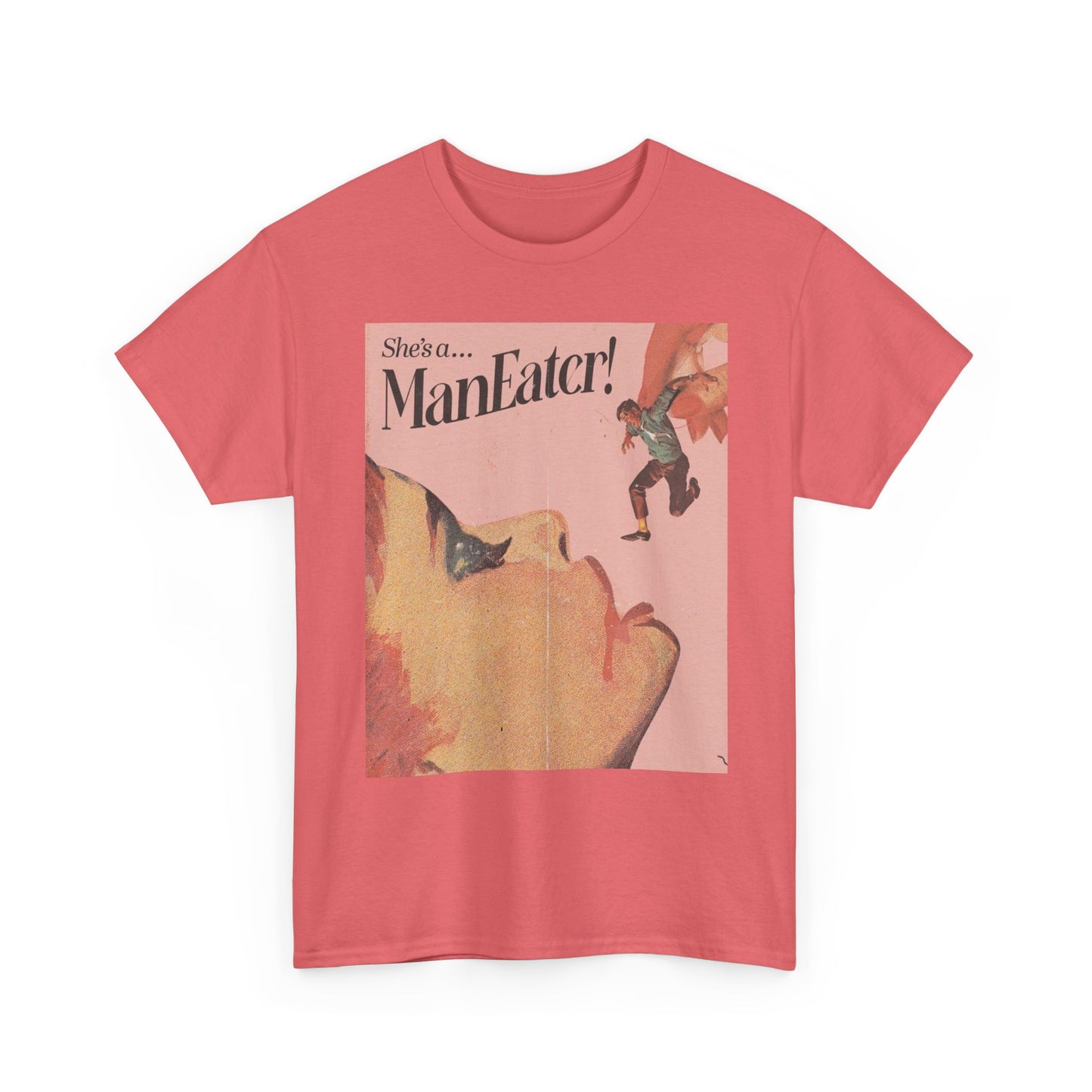 She's A Maneater Graphic T-Shirt Women's Heavy Comfy Cotton Tee