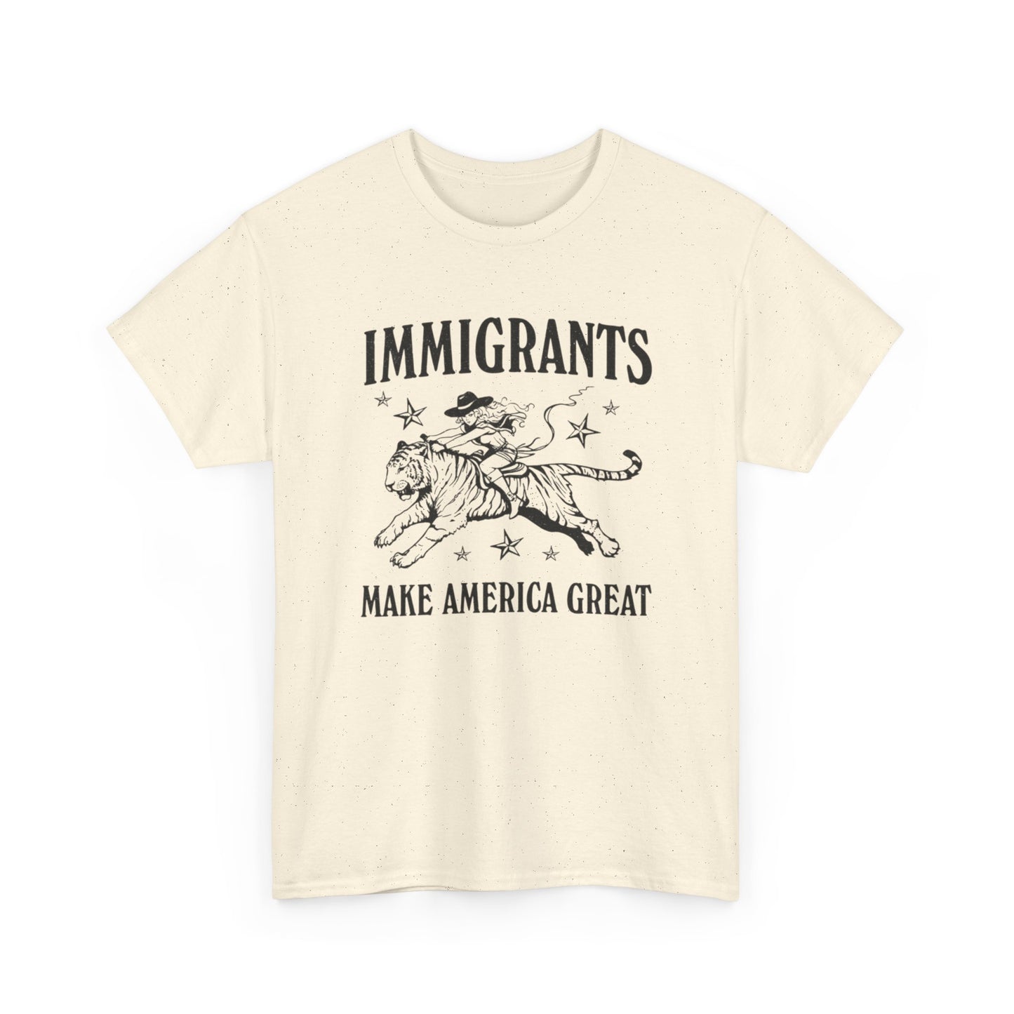 Immigrants Make America Great  Graphic T Shirt Unisex Heavy Cotton Tee