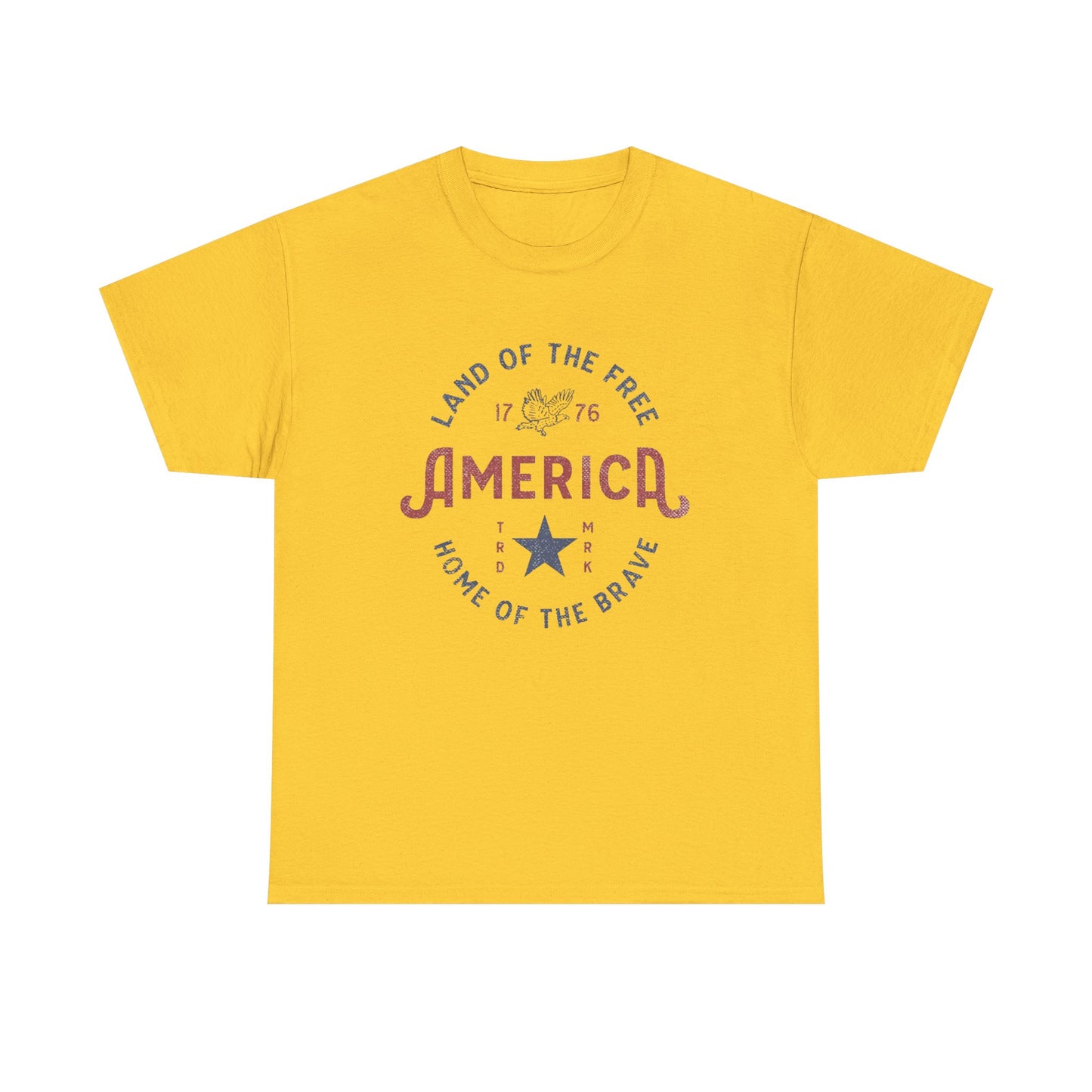 America Land Of The Free Graphic T Shirt Adult New Tee