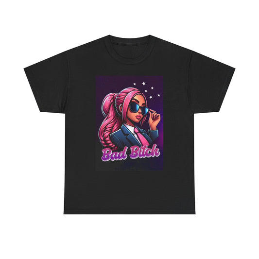 Bad Girl Graphic T Shirt Cartoon Retro Funny Unisex Heavy Cotton Tee