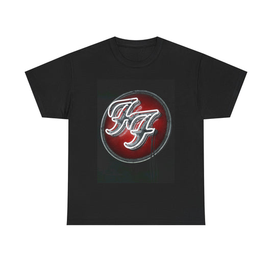 Foo fighters T-shirt vintage graphic neon retro nirvana Unisex Heavy Cotton Tee