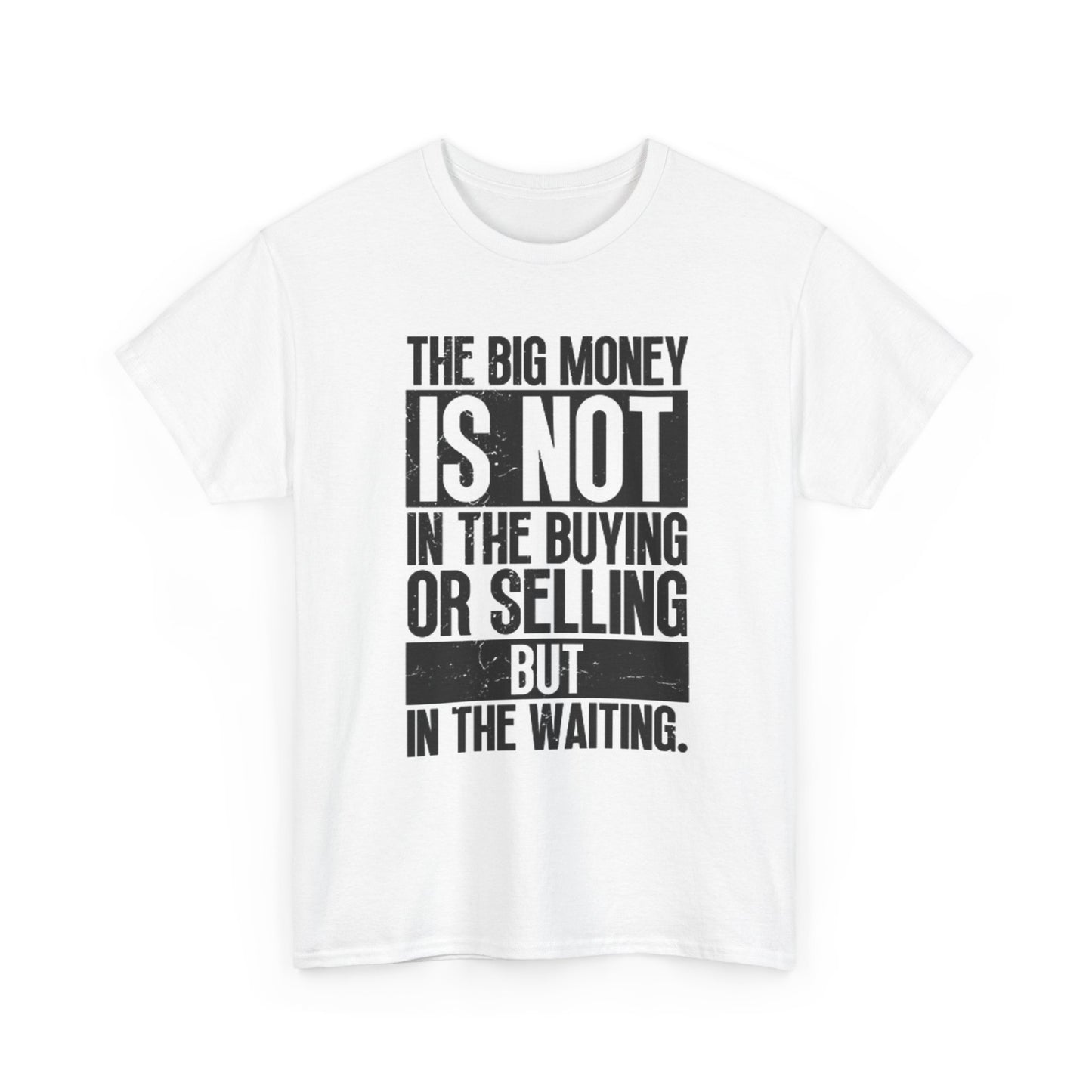 Big Money Graphic T Shirt Vintage Investing Bitcoin Unisex Heavy Cotton Tee