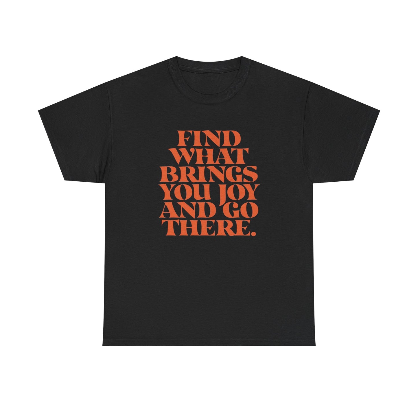 Find What Brings You Joy Graphic T Shirt NEW ADULT Unisex Heavy Cotton Tee