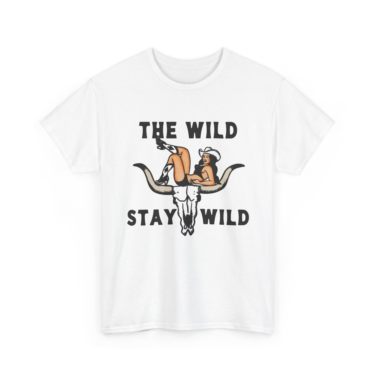 The Wild Stay Wild Graphic T Shirt Unisex Heavy Cotton Tee GIFT NEW