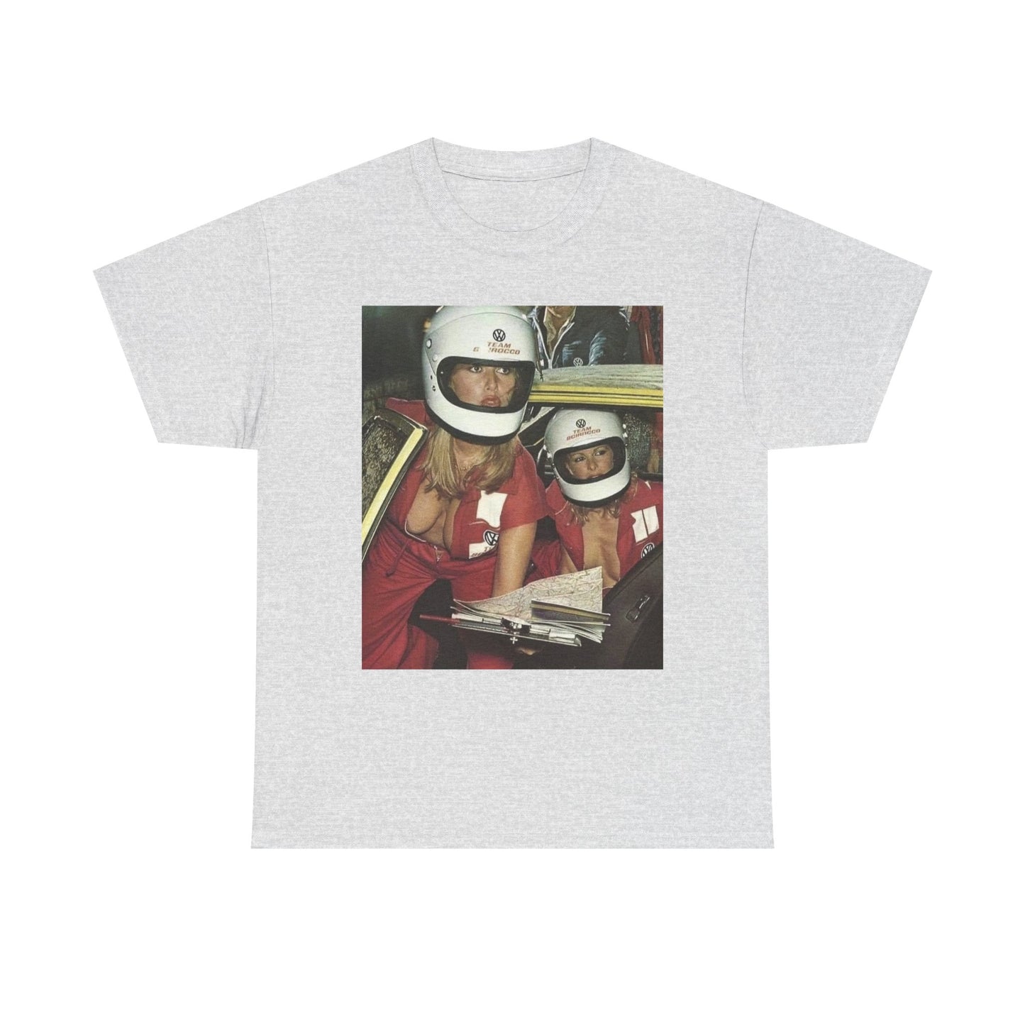 Racing Babes Vintage Graphic T Shirt S-5XL Unisex Heavy Cotton Tee