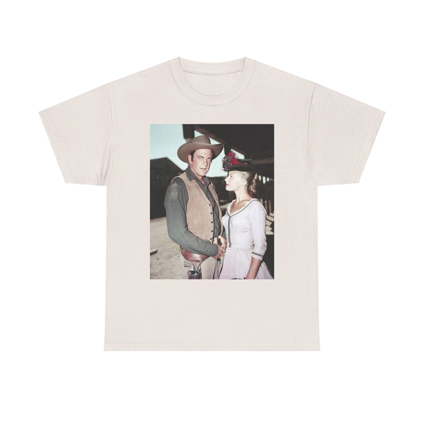 Gunsmoke Graphic T Shirt Vintage Poster Cowboy Series Unisex Heavy Cotton Tee