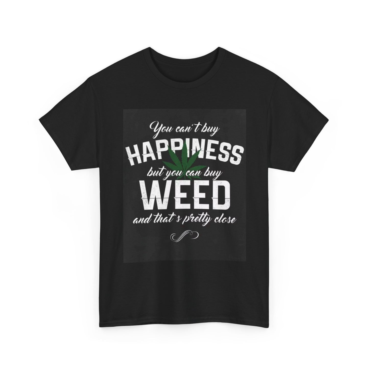 Cant Buy Happiness Shirt Funny Weed 420 gift retro Unisex Heavy Cotton Tee