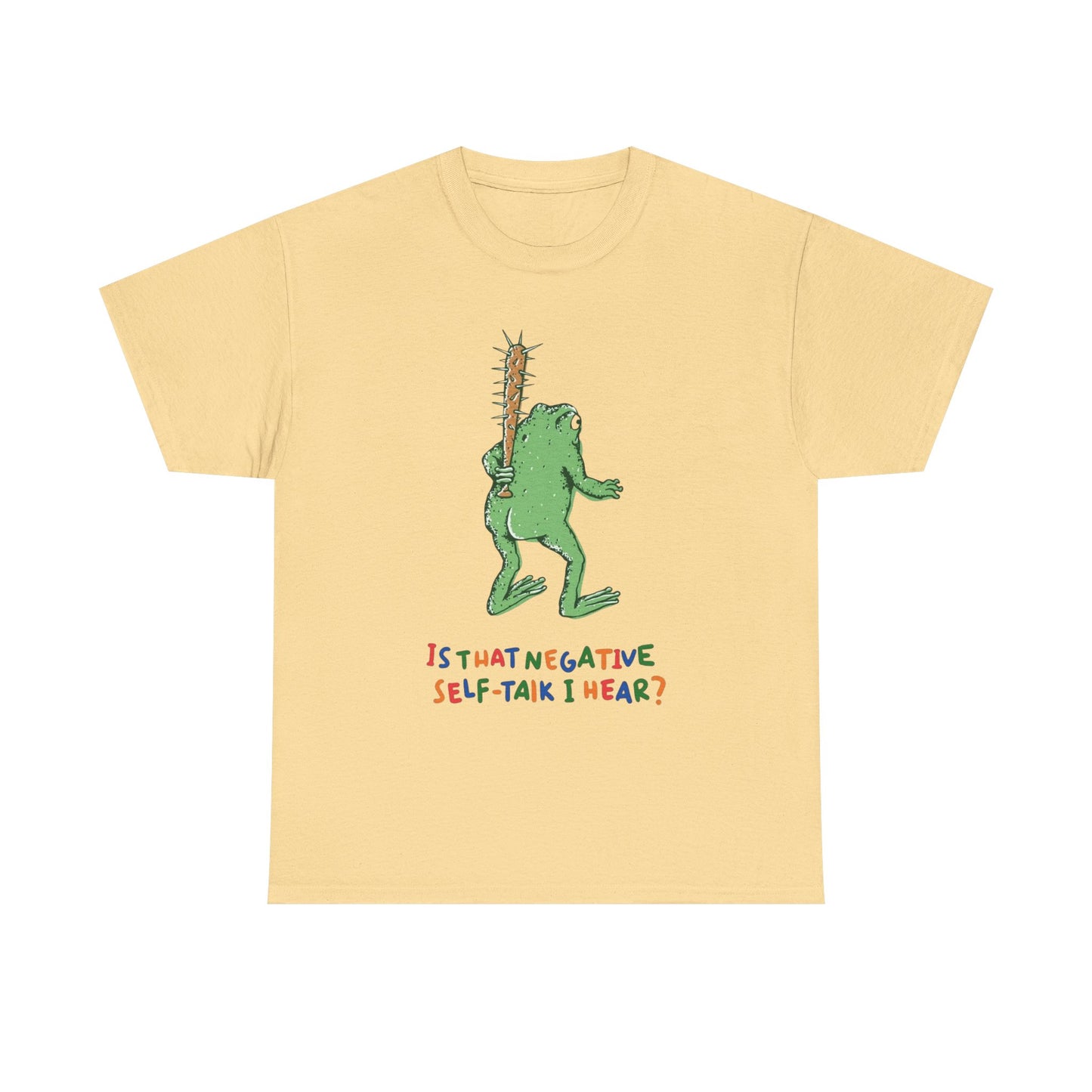Is That Negative Self Talk I Hear Frog Graphic T Shirt NEW ADULT TEE VINTAGE