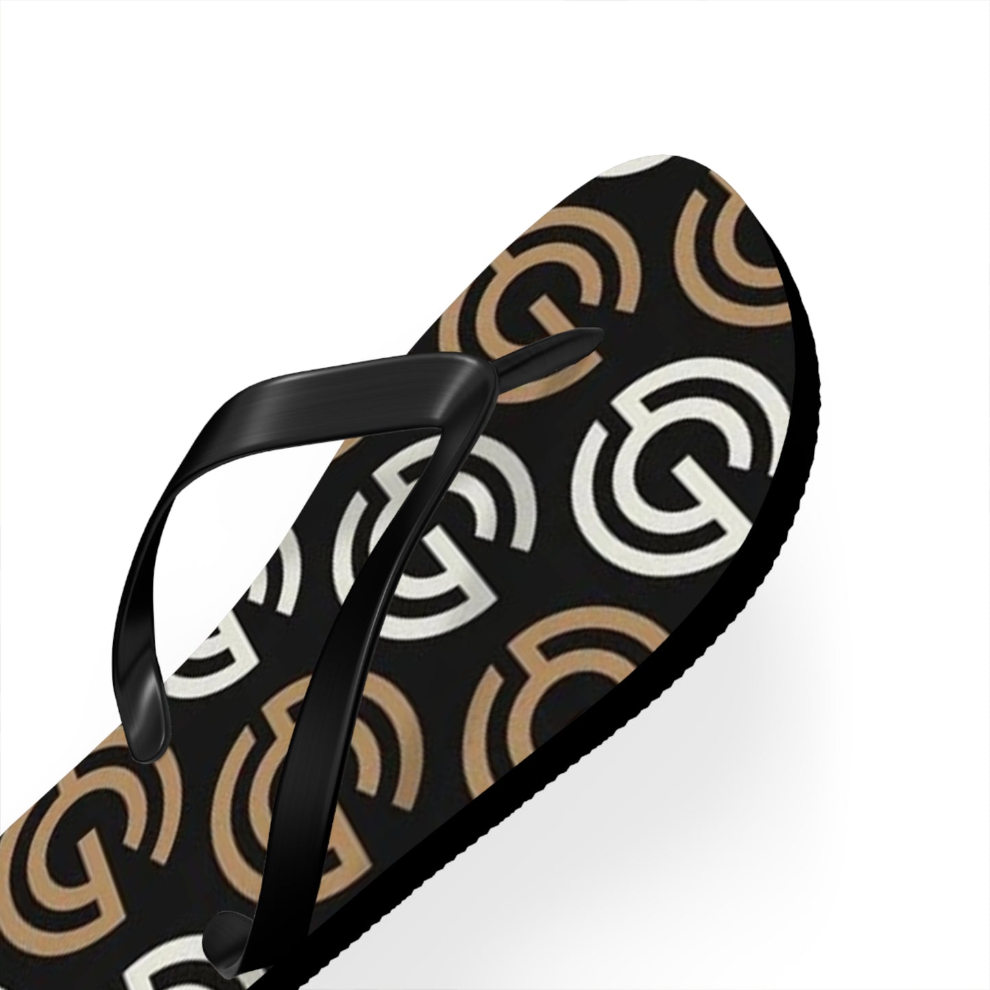 Tan And White Flip Flops, Sandals Slides, Summer Footwear, Brand New