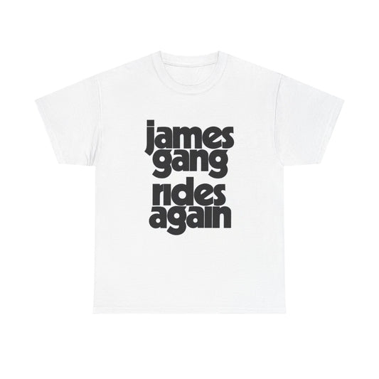 James Gang Rides Again Graphic T Shirt Vintage Rock Merch Unisex Heavy Cotton