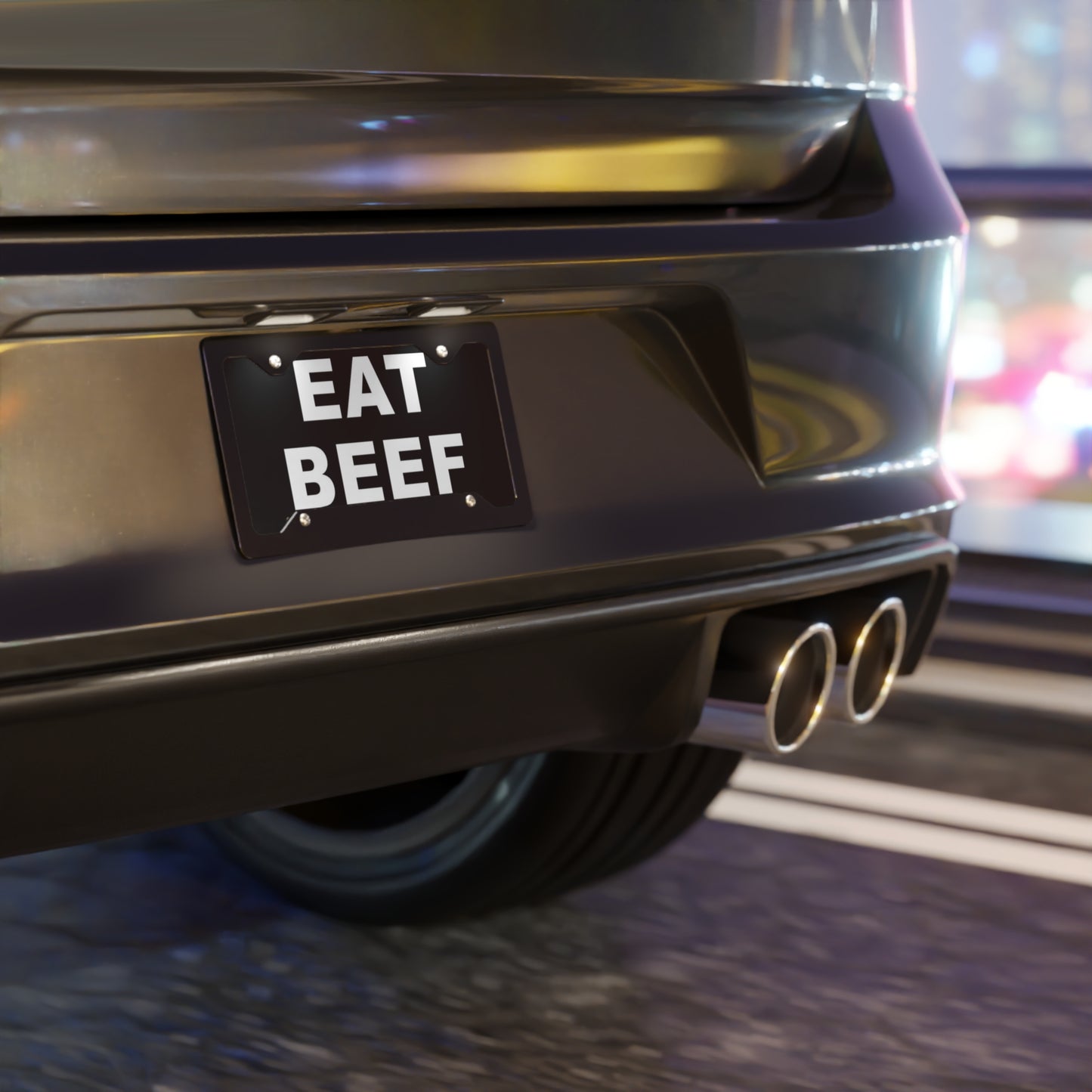 Eat Beef License USA AMERICAN MADE Vanity Plate