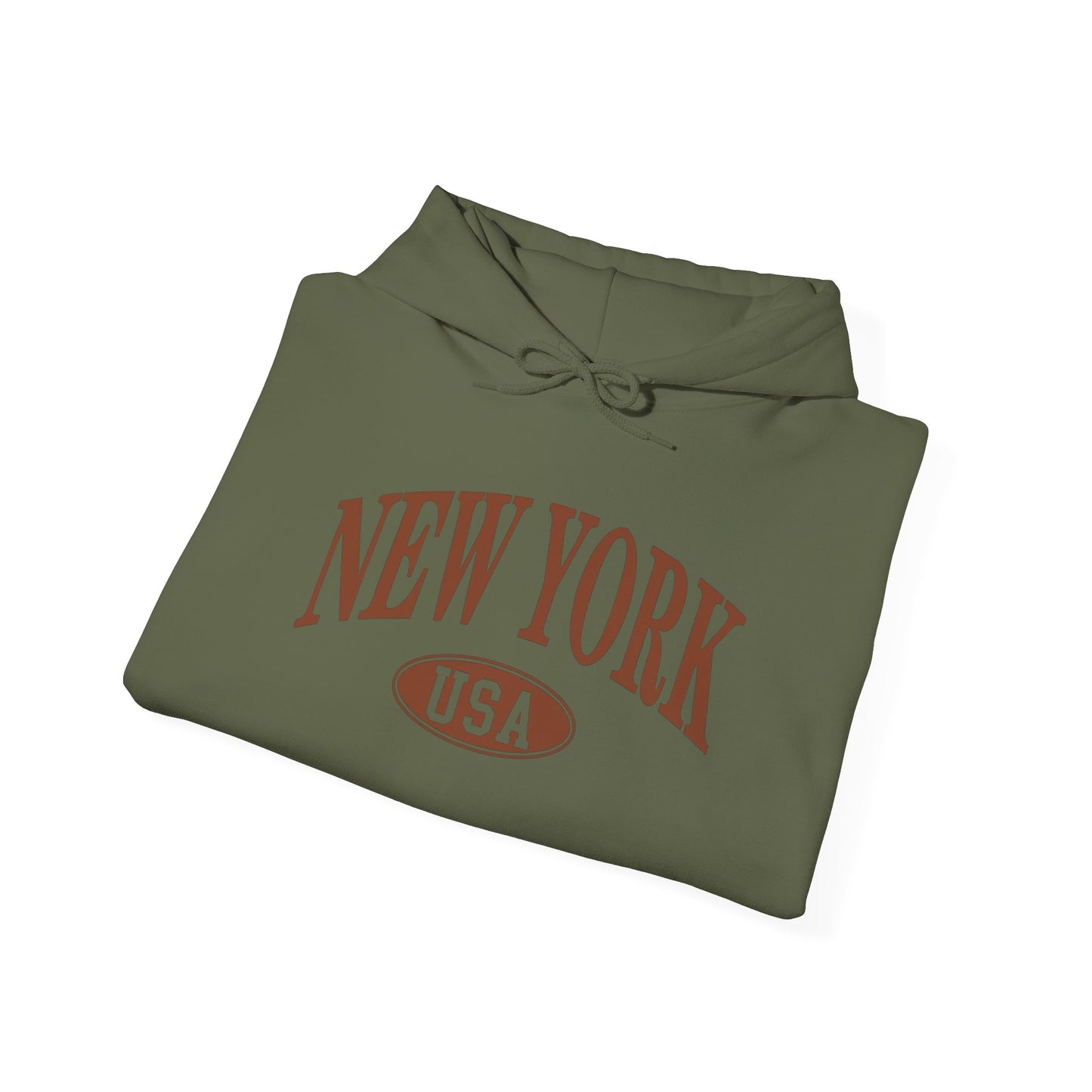 New York USA Graphic Hoodie NEW Heavy Blend™ Hooded Sweatshirt