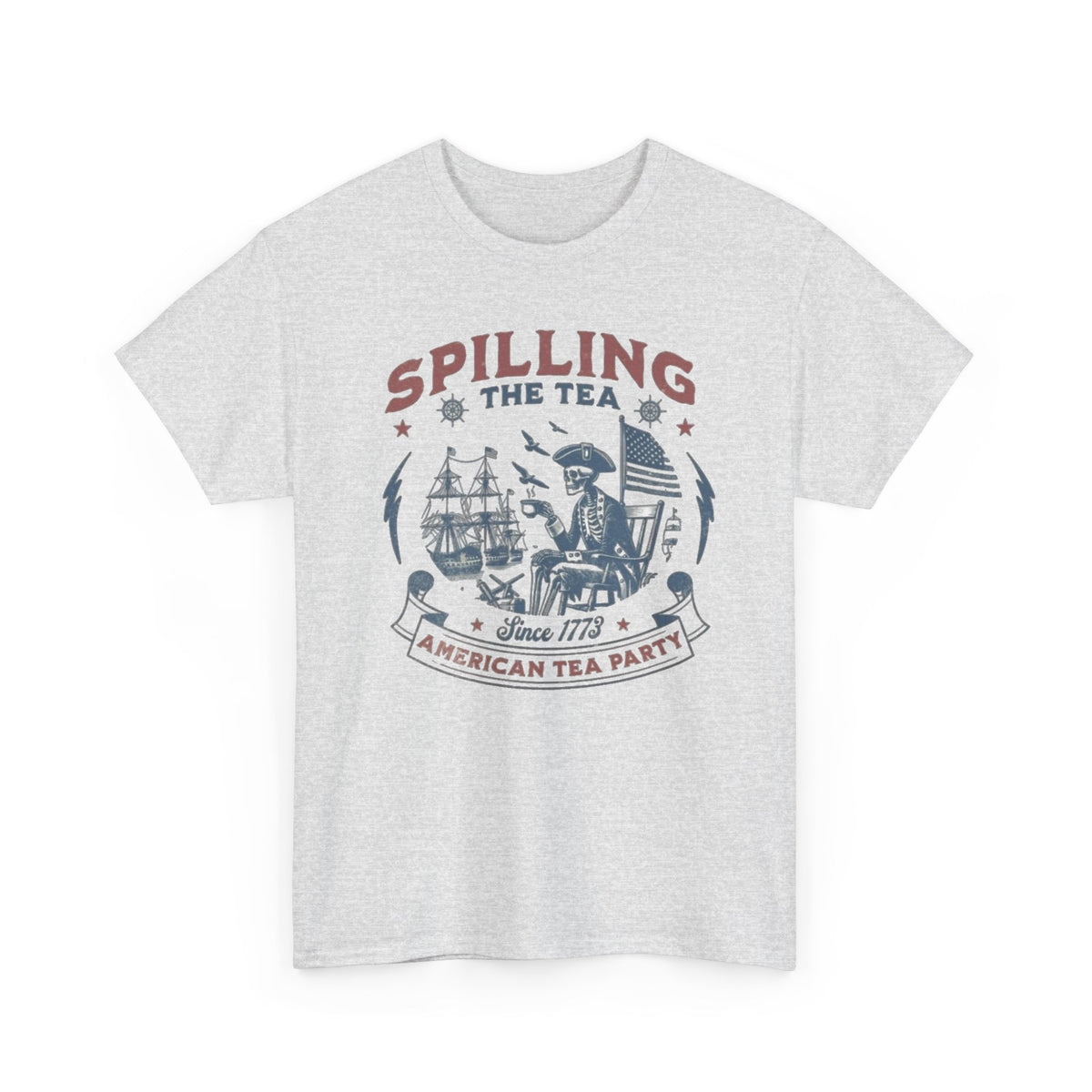American Tea Boston Party Graphic T Shirt Men's Heavy Cotton Tee