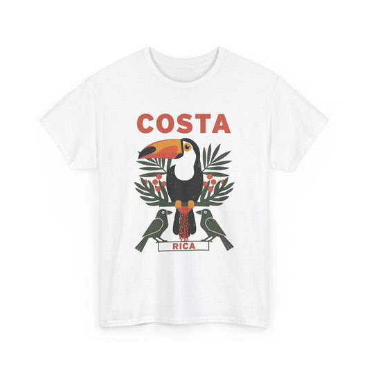 Costa Rica Graphic T Shirt Retro 80's Men's Heavy Cotton Tee