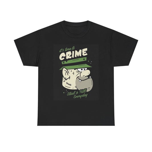 The Purge Its Time To Crime Graphic T Shirt NEW Cotton Tee Gift