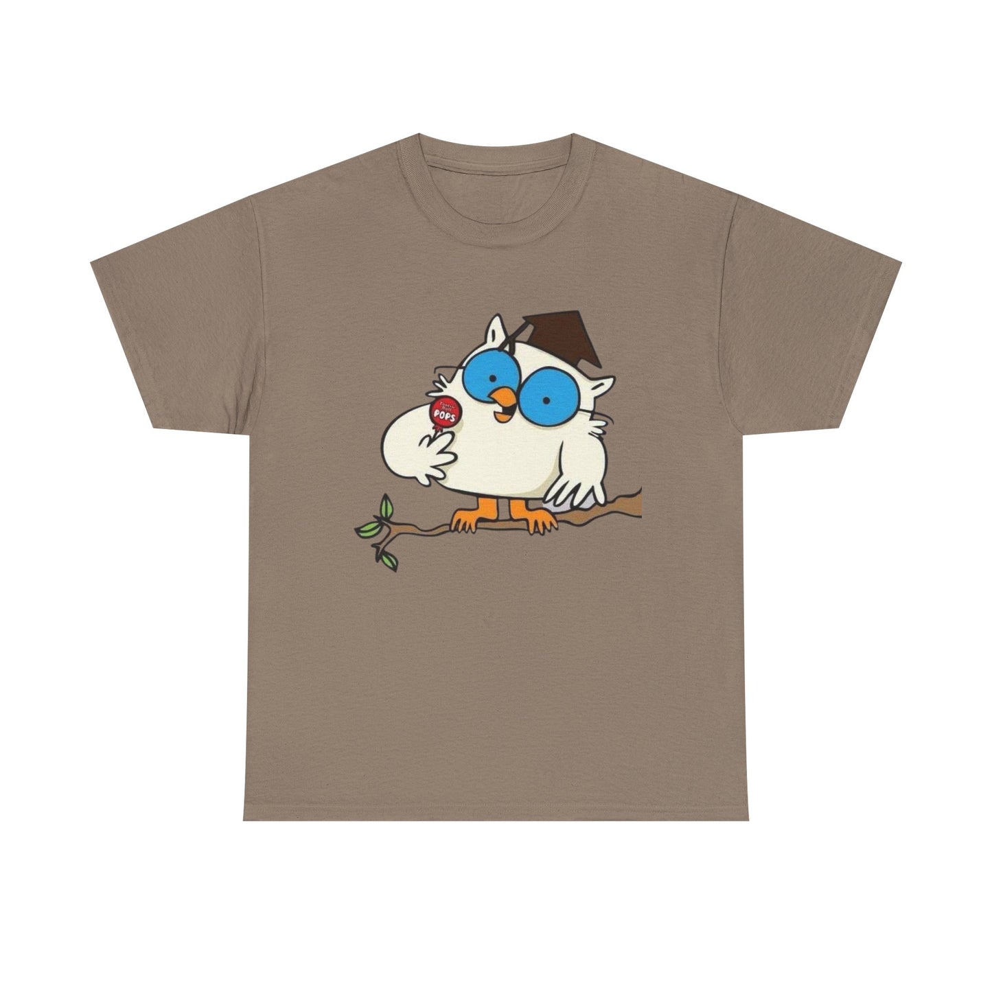 Tootsie Pop Owl Vintage Graphic T Shirt NEW S-5XL Unisex Heavy Cotton Tee