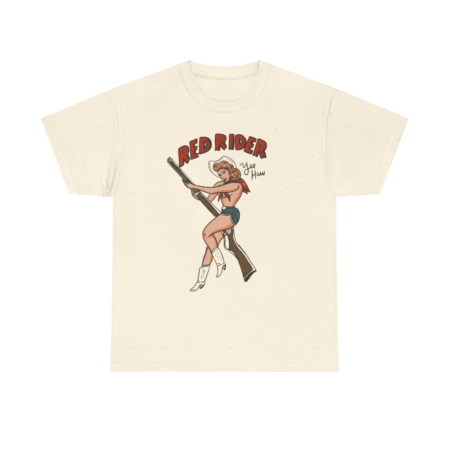Red Rider Yee Haw Graphic T Shirt NEW ADULT TEE VINTAGE