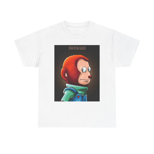 Awkward Meme T Shirt Funny Hilarious Gift Graphic Unisex Heavy Cotton Tee