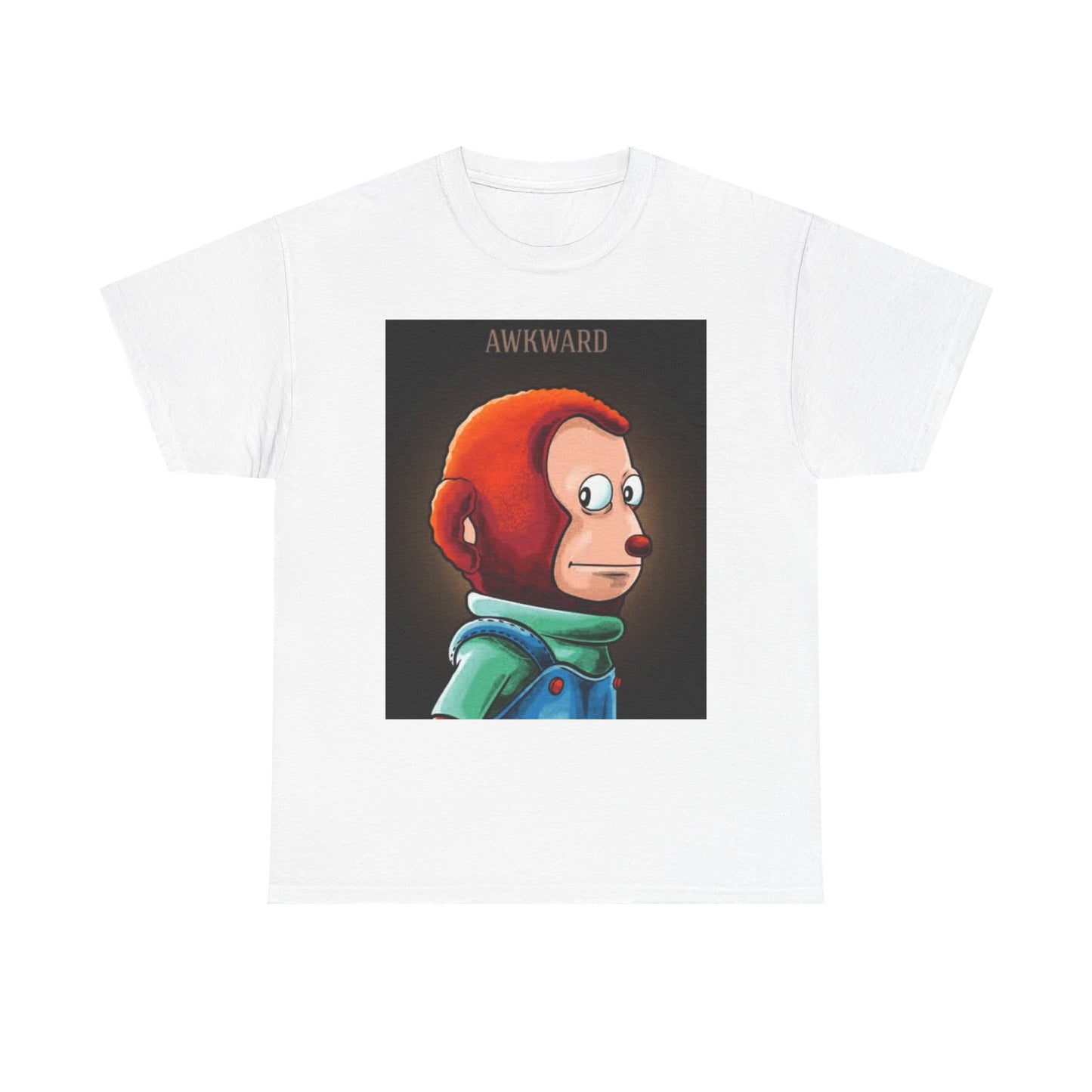Awkward Meme T Shirt Funny Hilarious Gift Graphic Unisex Heavy Cotton Tee